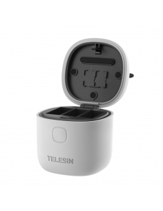 Incarcator tip Cutie 3 Slot-uri , Cititor de Carduri compatibil GoPro Hero 9 / 10 Black