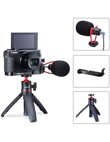 Set Vlogging Ulanzi Pentru Camere Video Sport Sau DSLR  - Trepied, Microfon, Suport