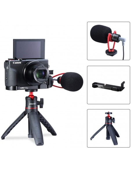 Set Vlogging Ulanzi Pentru Camere Video Sport Sau DSLR  - Trepied, Microfon, Suport Set Vlogging Ulanzi Pentru Camere Video Sport Sau DSLR  - Trepied, Microfon, Suport