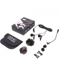 Microfon Lavaliera Duala Omnidirectionala Ulanzi (Cablu 6m)